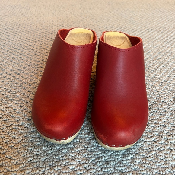BONA DRAG No. 6 New School Leather Clog Red 38, US 7.5 - Picture 4 of 8